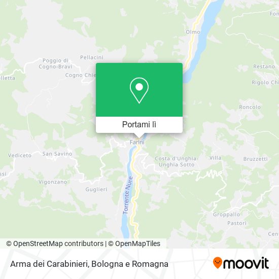 Mappa Arma dei Carabinieri