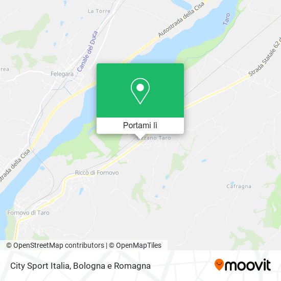 Mappa City Sport Italia