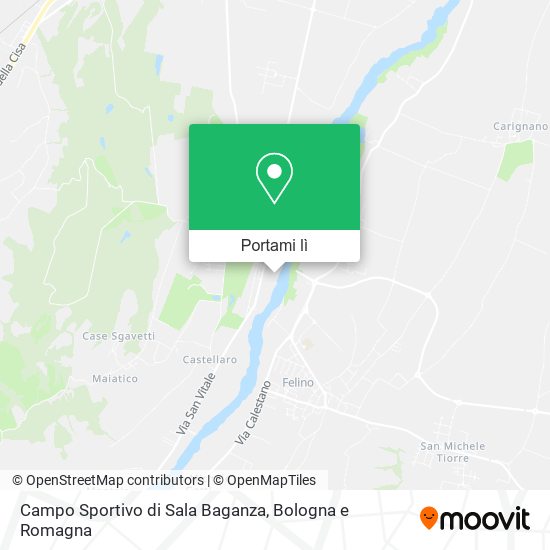 Mappa Campo Sportivo di Sala Baganza
