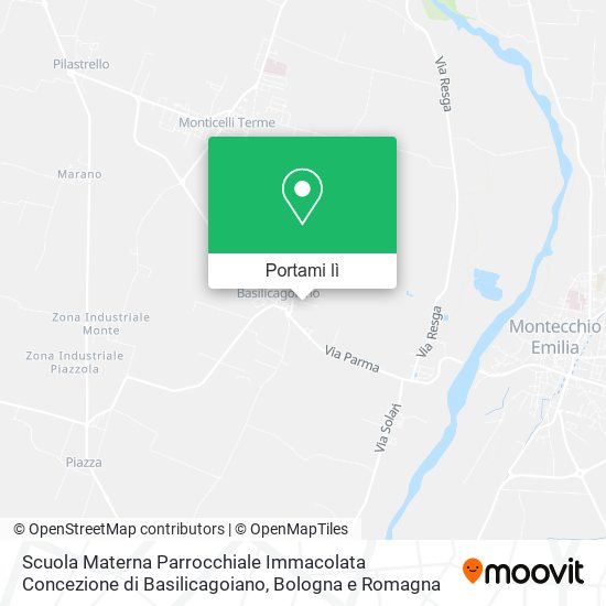 Mappa Scuola Materna Parrocchiale Immacolata Concezione di Basilicagoiano