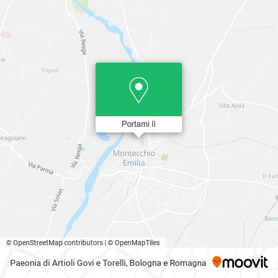 Mappa Paeonia di Artioli Govi e Torelli