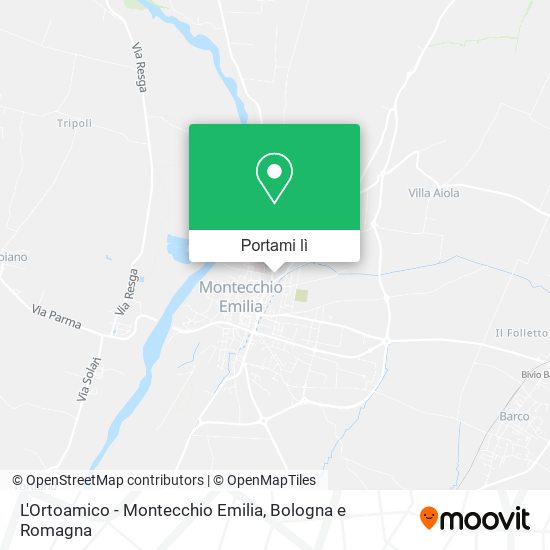 Mappa L'Ortoamico - Montecchio Emilia