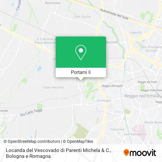 Mappa Locanda del Vescovado di Parenti Michela & C.