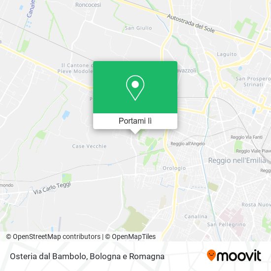 Mappa Osteria dal Bambolo