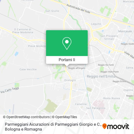 Mappa Parmeggiani Aicurazioni di Parmeggiani Giorgio e C.