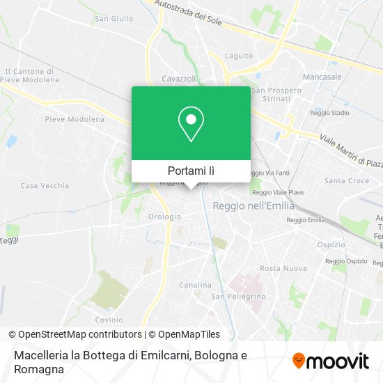 Mappa Macelleria la Bottega di Emilcarni