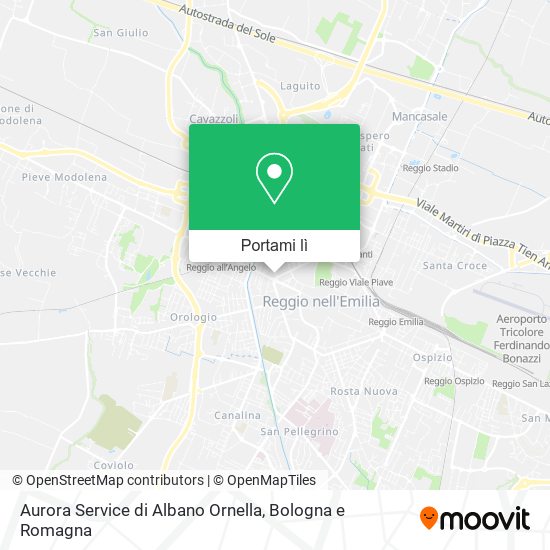 Mappa Aurora Service di Albano Ornella