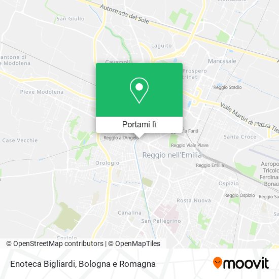 Mappa Enoteca Bigliardi