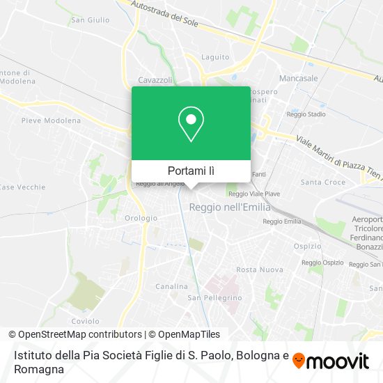 Mappa Istituto della Pia Società Figlie di S. Paolo