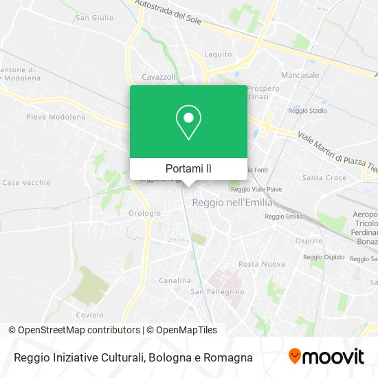 Mappa Reggio Iniziative Culturali