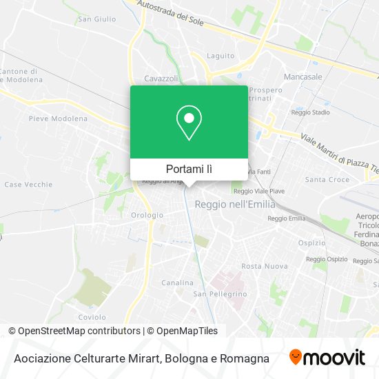 Mappa Aociazione Celturarte Mirart