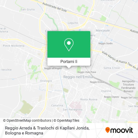 Mappa Reggio Arreda & Traslochi di Kapllani Jonida
