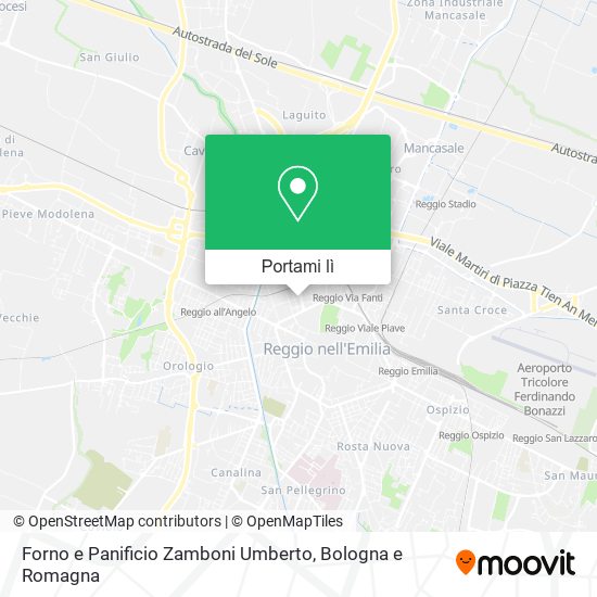 Mappa Forno e Panificio Zamboni Umberto