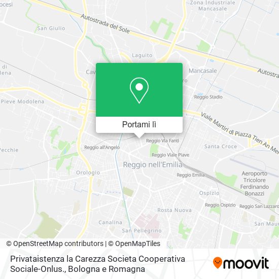 Mappa Privataistenza la Carezza Societa Cooperativa Sociale-Onlus.