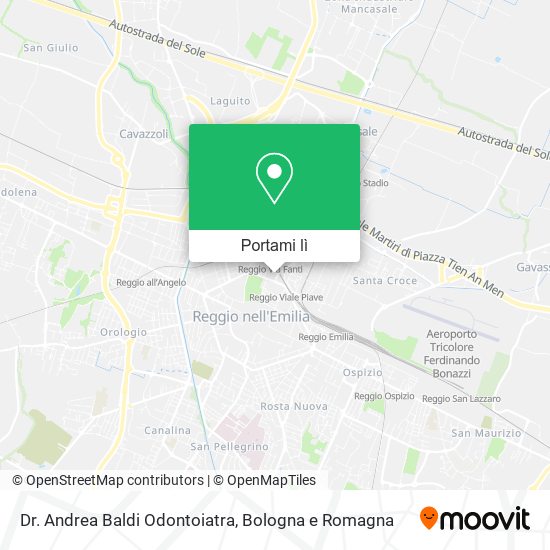 Mappa Dr. Andrea Baldi Odontoiatra