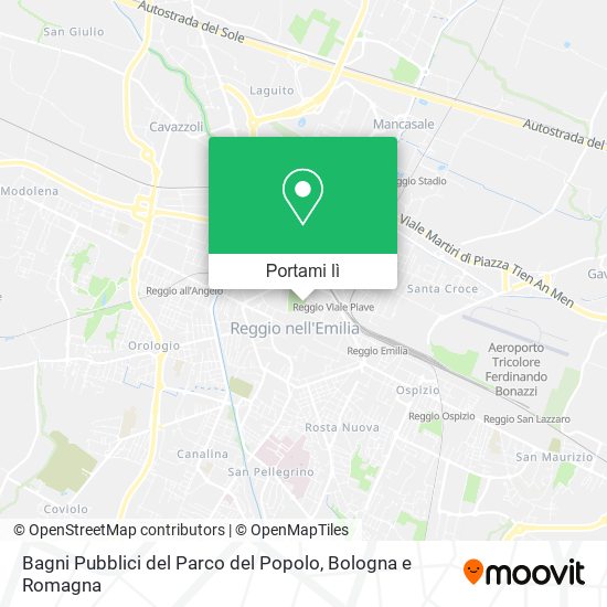 Mappa Bagni Pubblici del Parco del Popolo