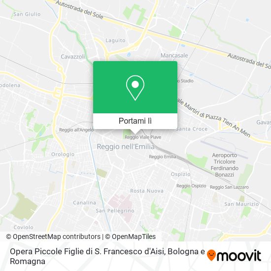 Mappa Opera Piccole Figlie di S. Francesco d'Aisi