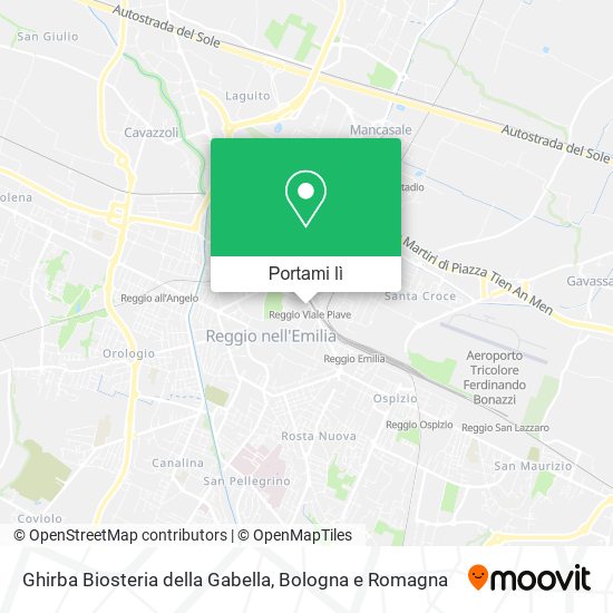 Mappa Ghirba Biosteria della Gabella