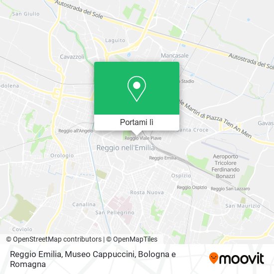 Mappa Reggio Emilia, Museo Cappuccini