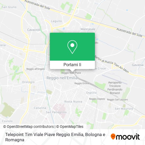 Mappa Telepoint Tim Viale Piave Reggio Emilia