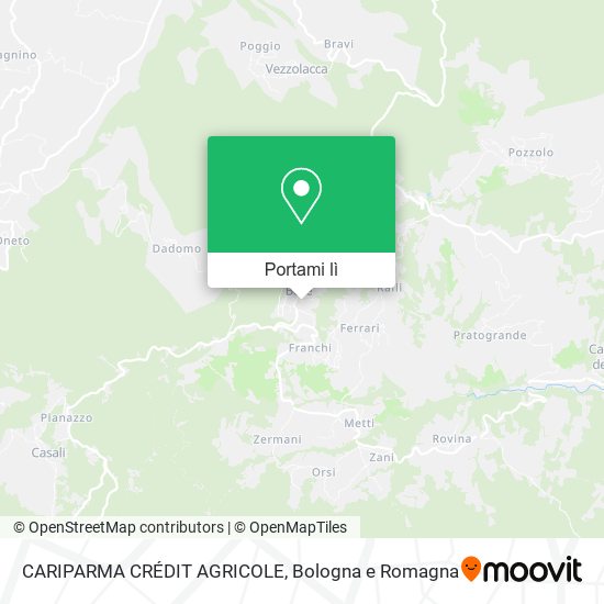 Mappa CARIPARMA CRÉDIT AGRICOLE