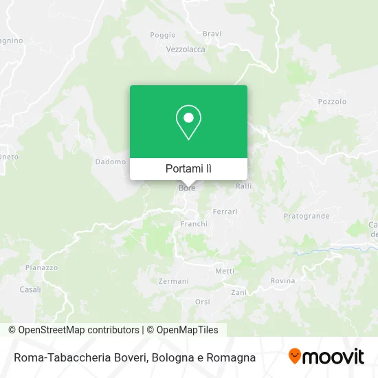 Mappa Roma-Tabaccheria Boveri