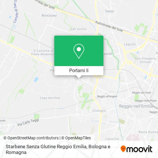 Mappa Starbene Senza Glutine Reggio Emilia