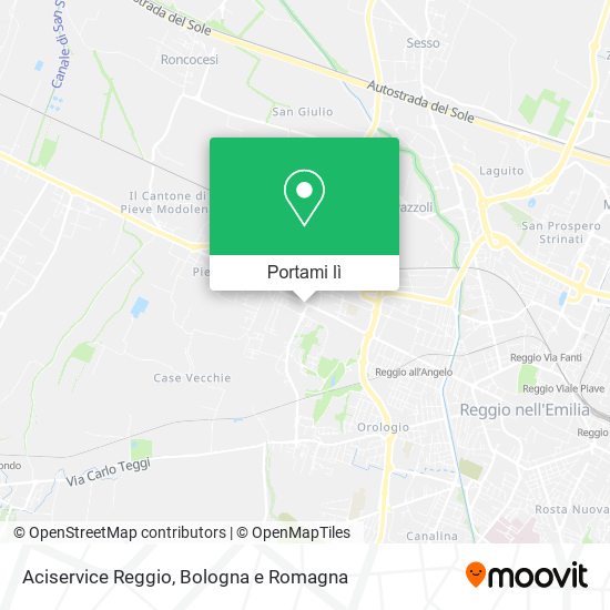 Mappa Aciservice Reggio