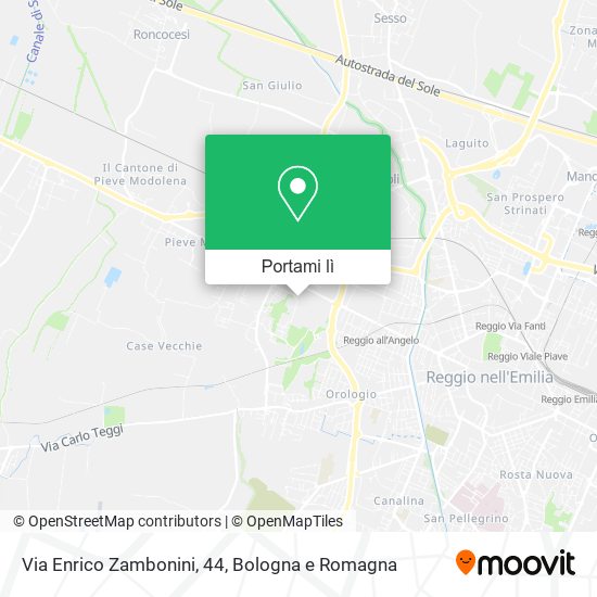 Mappa Via Enrico Zambonini, 44
