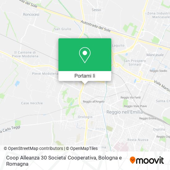 Mappa Coop Alleanza 30 Societa' Cooperativa