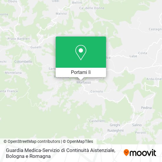 Mappa Guardia Medica-Servizio di Continuità Aistenziale