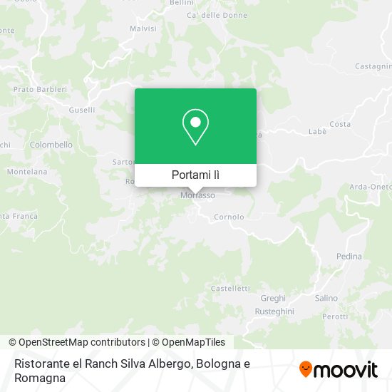 Mappa Ristorante el Ranch Silva Albergo