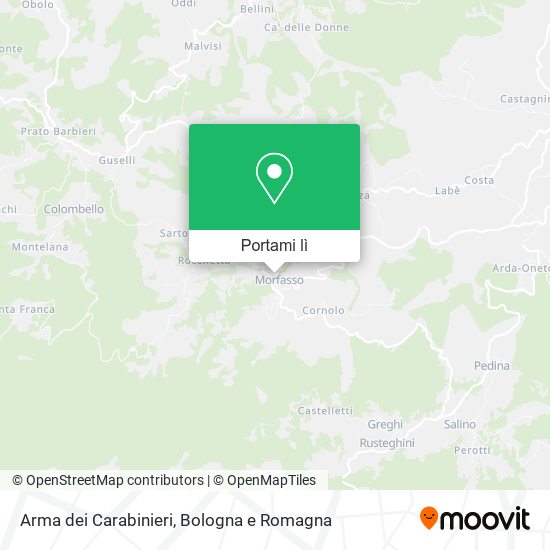 Mappa Arma dei Carabinieri