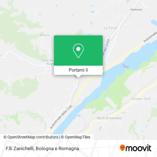 Mappa F.lli Zanichelli