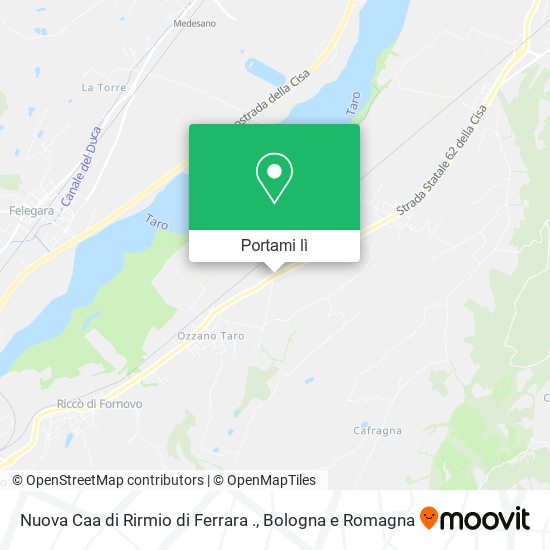 Mappa Nuova Caa di Rirmio di Ferrara .