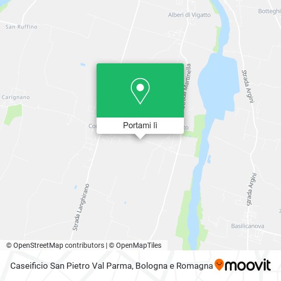 Mappa Caseificio San Pietro Val Parma