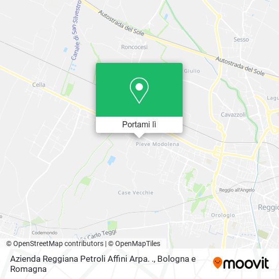 Mappa Azienda Reggiana Petroli Affini Arpa. .