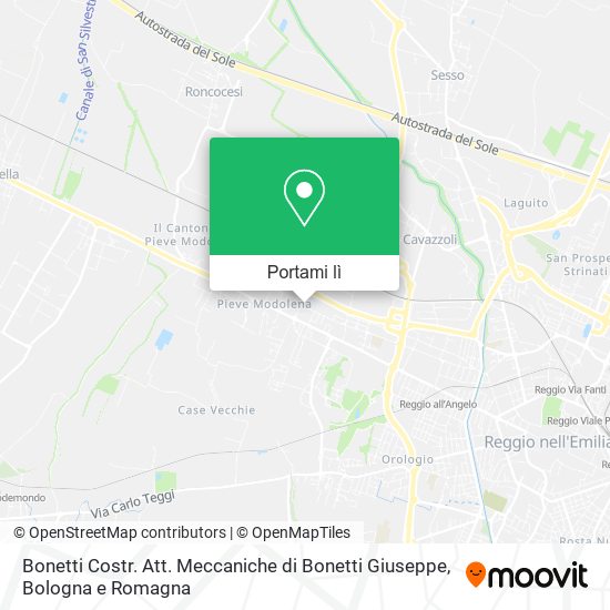 Mappa Bonetti Costr. Att. Meccaniche di Bonetti Giuseppe