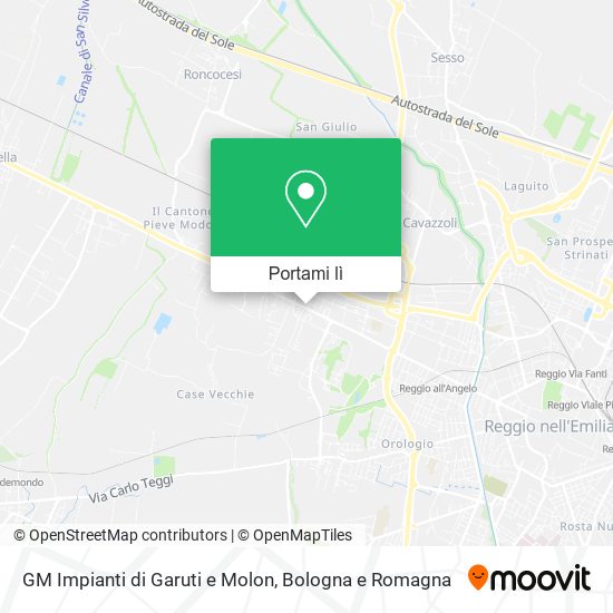 Mappa GM Impianti di Garuti e Molon