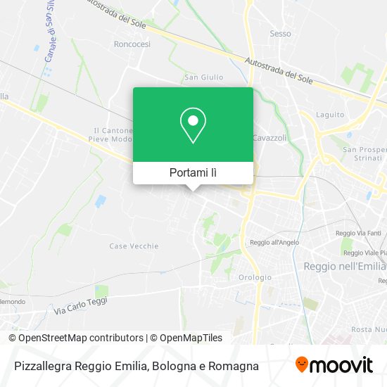 Mappa Pizzallegra Reggio Emilia