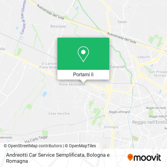 Mappa Andreotti Car Service Semplificata