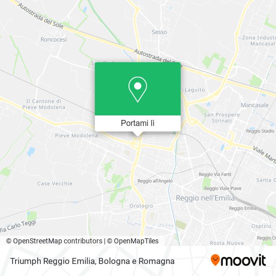 Mappa Triumph Reggio Emilia