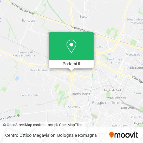 Mappa Centro Ottico Megavision