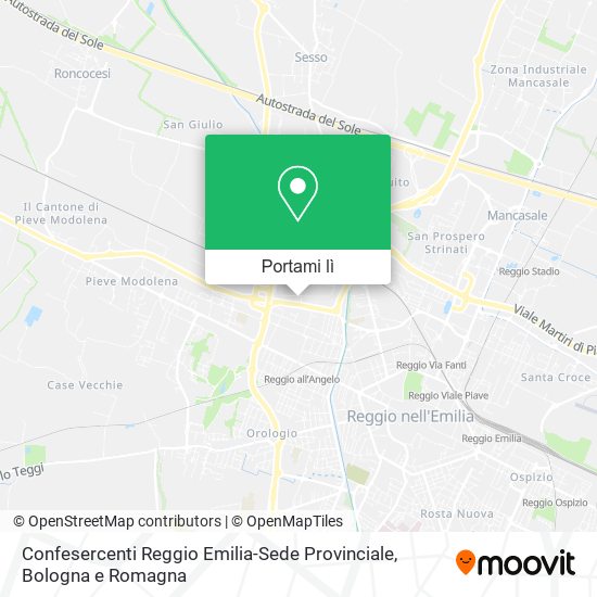 Mappa Confesercenti Reggio Emilia-Sede Provinciale