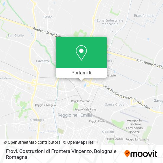Mappa Frovi. Costruzioni di Frontera Vincenzo