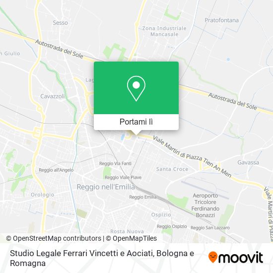 Mappa Studio Legale Ferrari Vincetti e Aociati