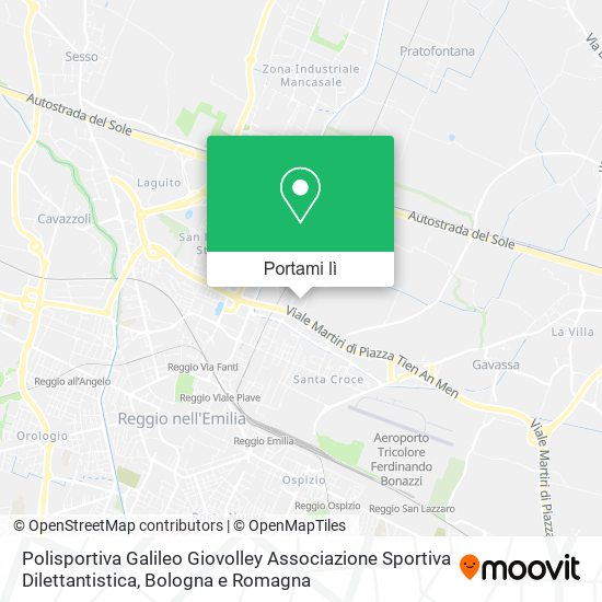 Mappa Polisportiva Galileo Giovolley Associazione Sportiva Dilettantistica