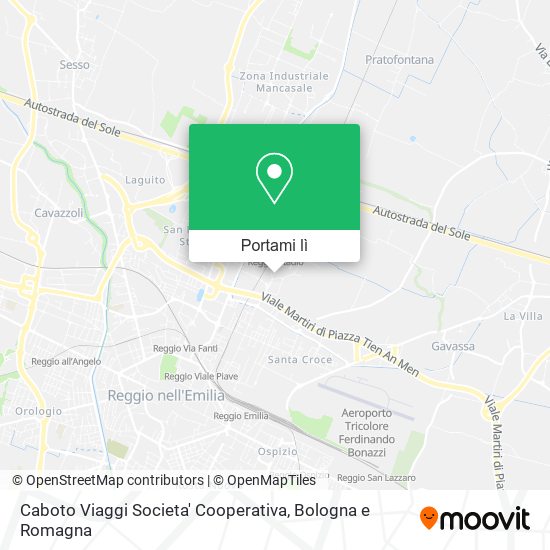 Mappa Caboto Viaggi Societa' Cooperativa