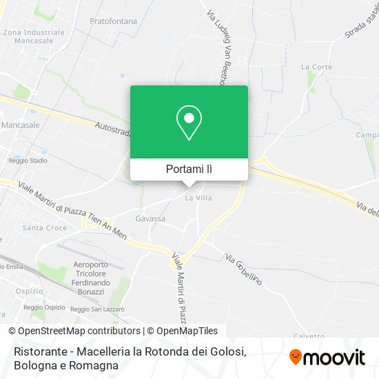 Mappa Ristorante - Macelleria la Rotonda dei Golosi