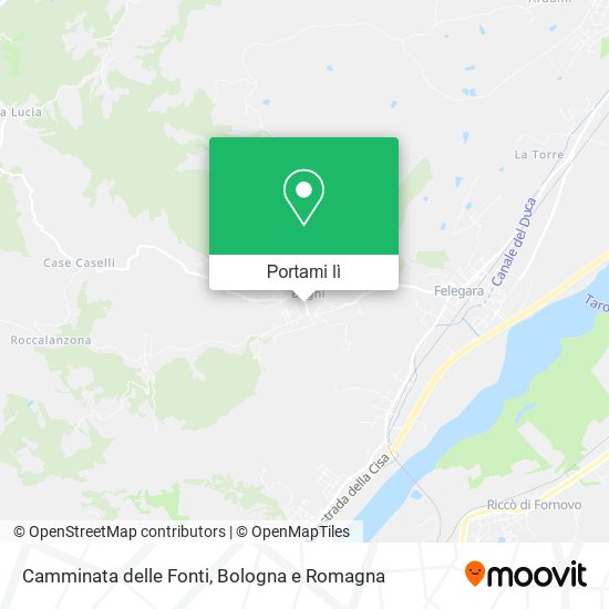 Mappa Camminata delle Fonti